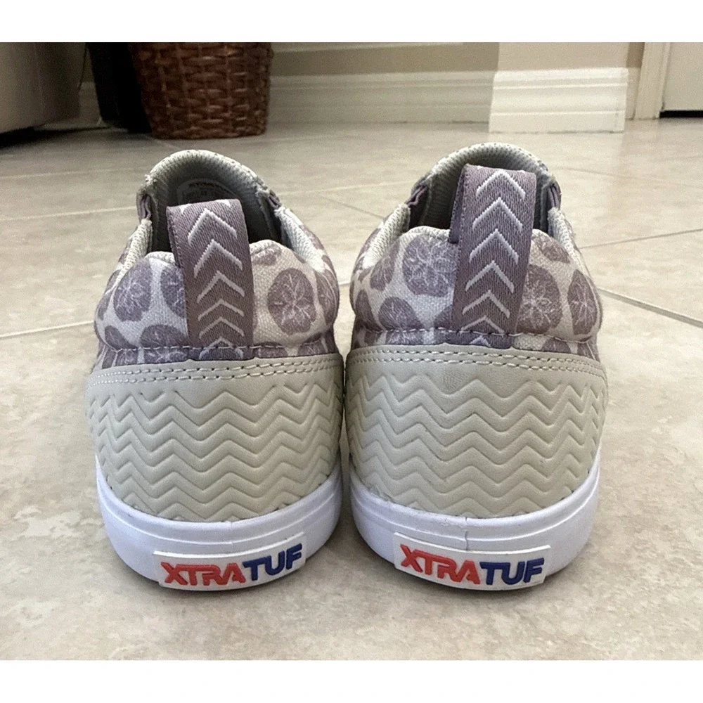 Xtratuf  Salmon‎ Sisters Sharkbyte Shoe Beige Purple Sand Dollar Sz 11 Slip On